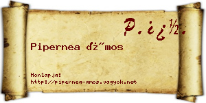 Pipernea Ámos névjegykártya